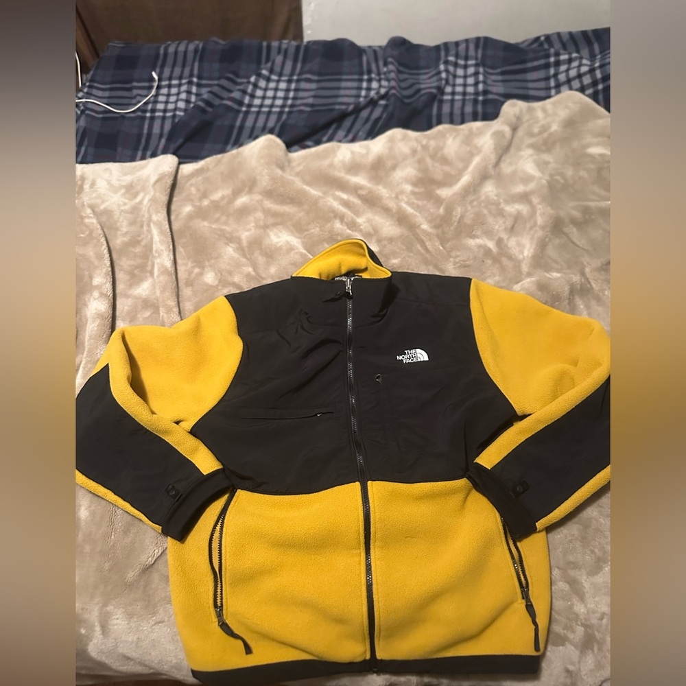 The North Face Black and Yellow Outdoor Jacket